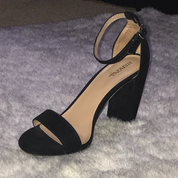Merona black high heels - Picture 3 of 4